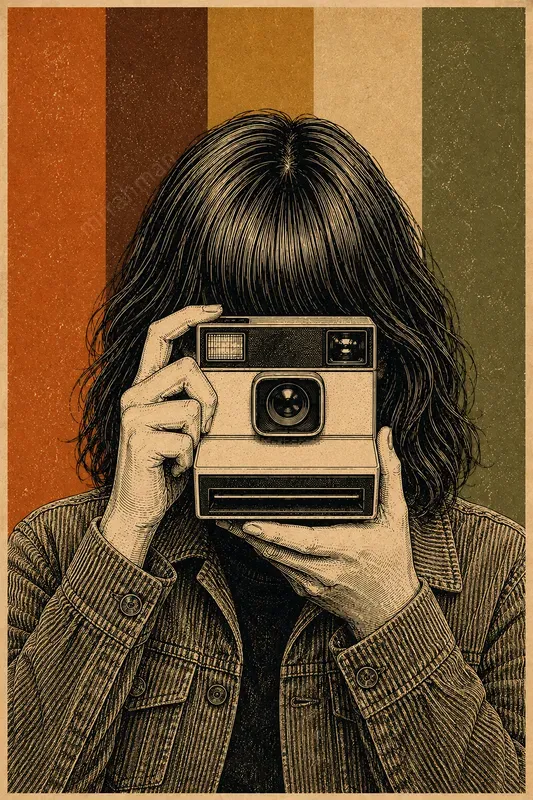 Vintage Camera Engraved Illustrations