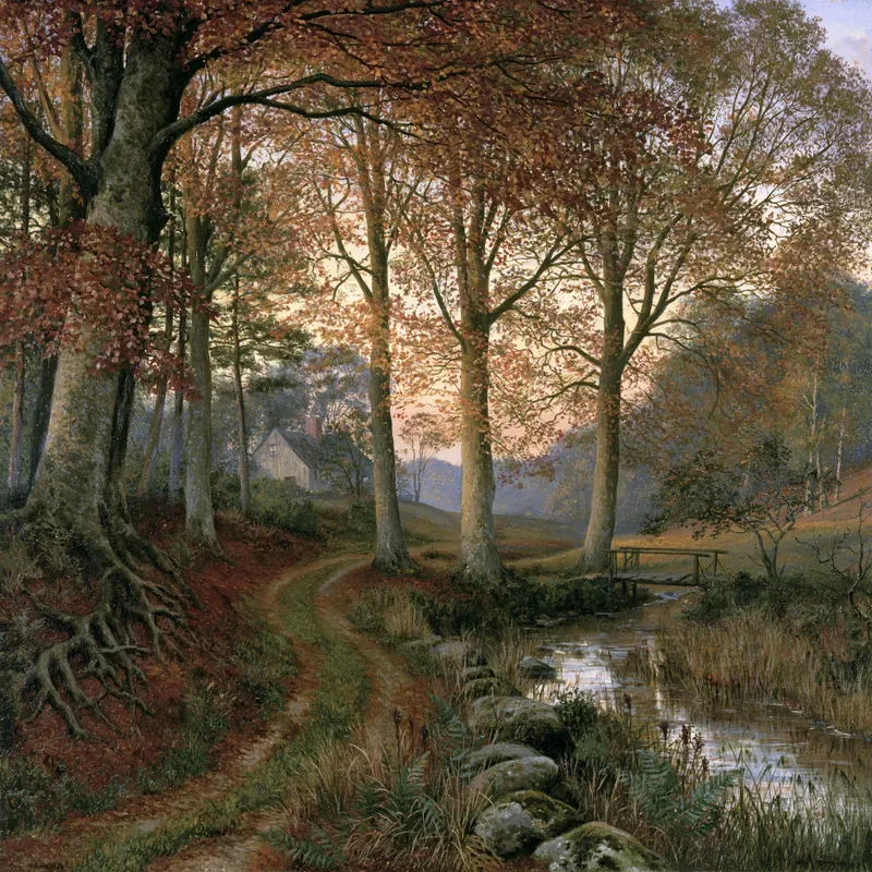 Rustic Autumn Countryside Landscapes