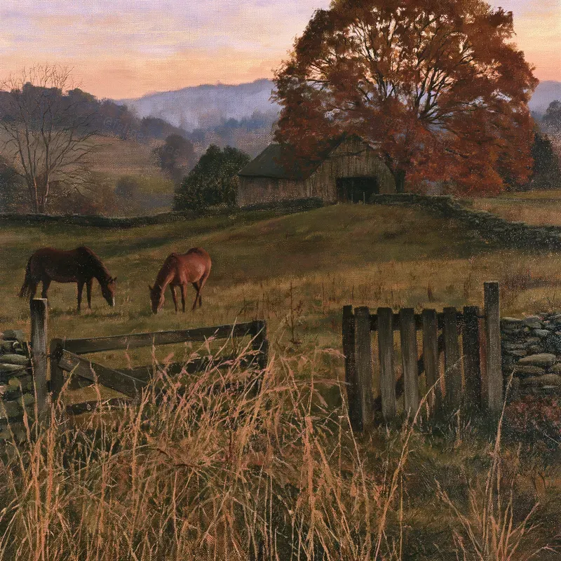 Rustic Autumn Countryside Landscapes
