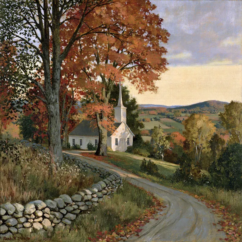 Rustic Autumn Countryside Landscapes