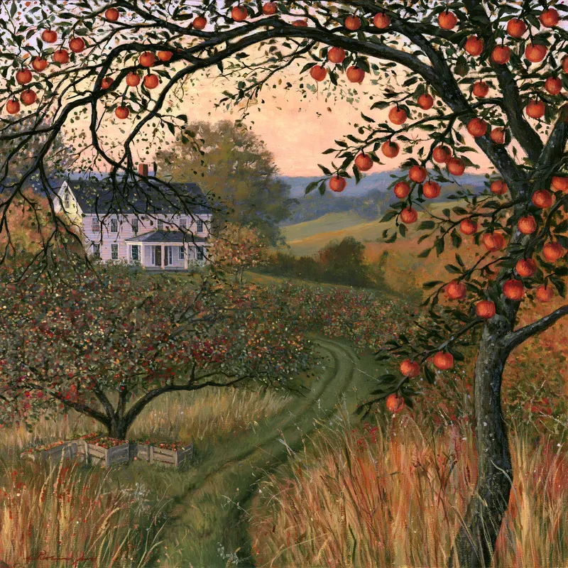 Rustic Autumn Countryside Landscapes