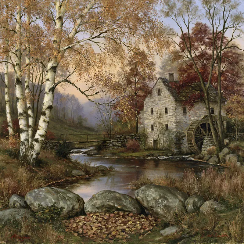 Rustic Autumn Countryside Landscapes