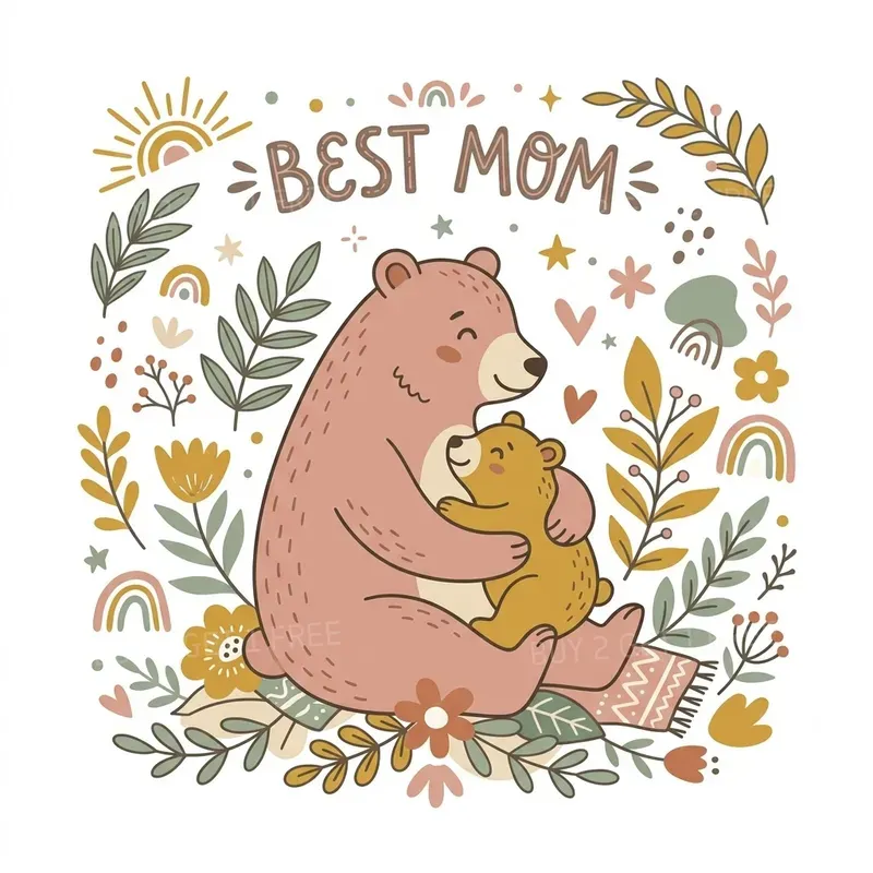 Cute Mom Quote Illustrations