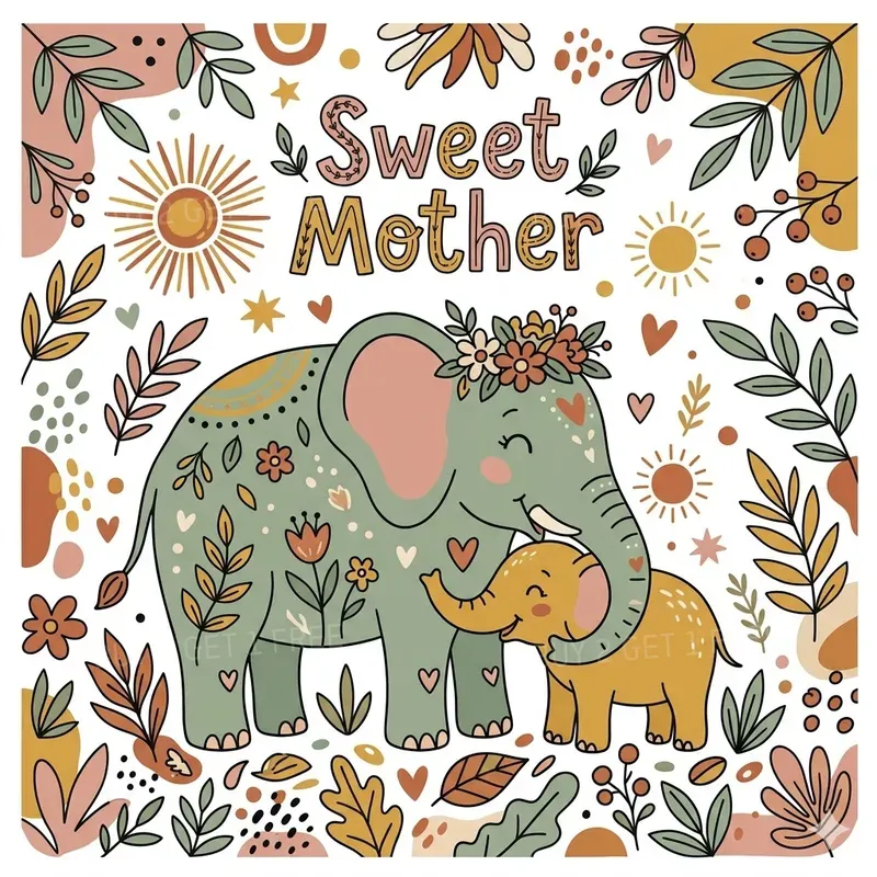 Cute Mom Quote Illustrations