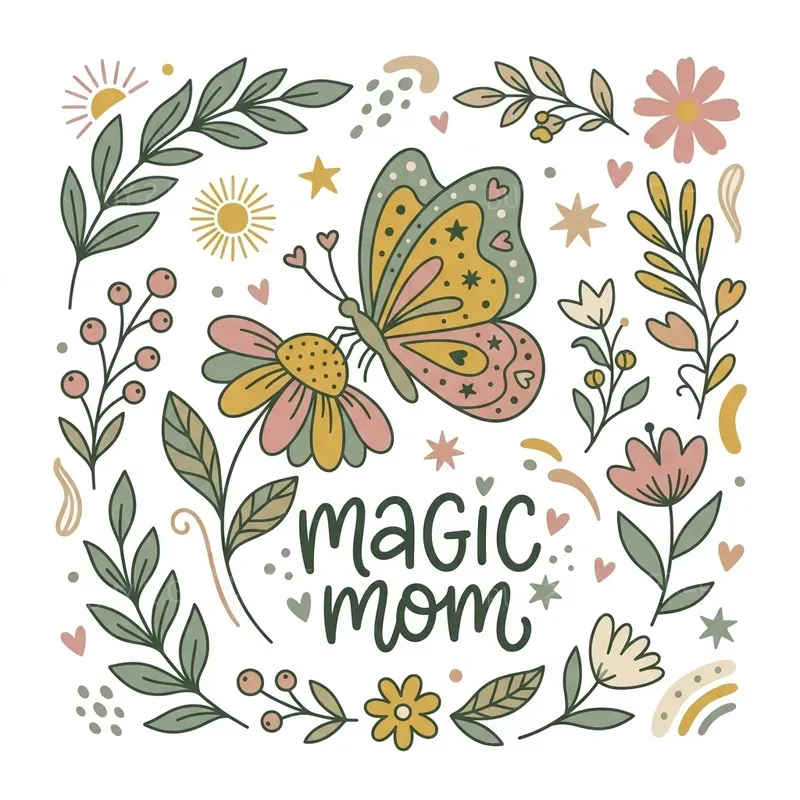 Cute Mom Quote Illustrations