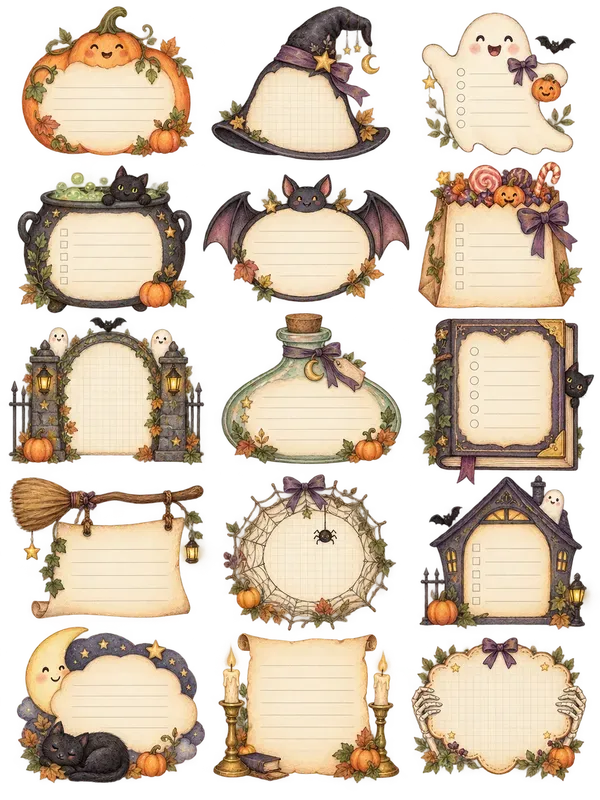 Watercolor Stationery Clipart Frames