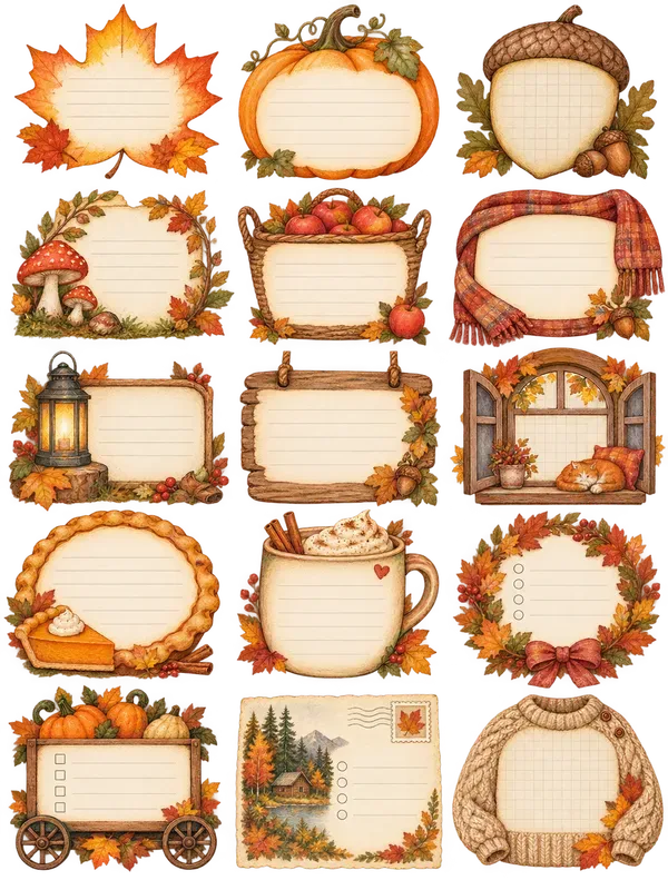 Watercolor Stationery Clipart Frames