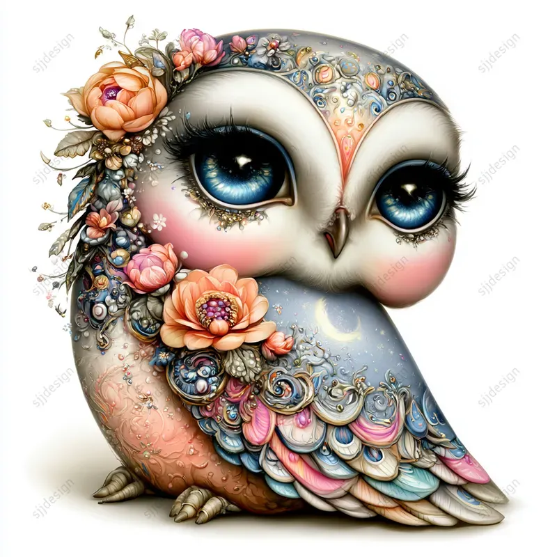 Cute Whimsical Kawaii Doll Art