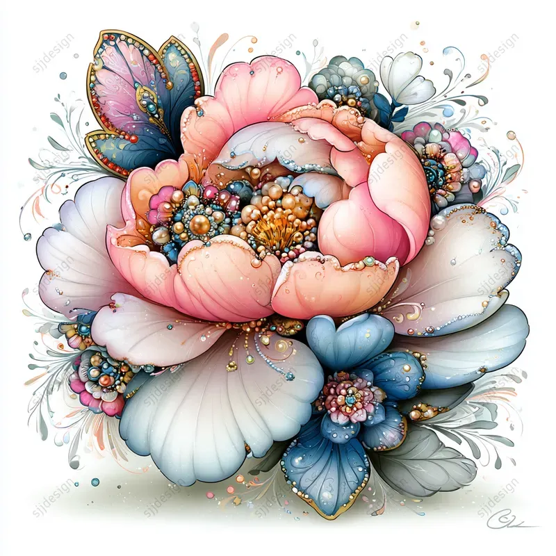 Cute Whimsical Kawaii Doll Art