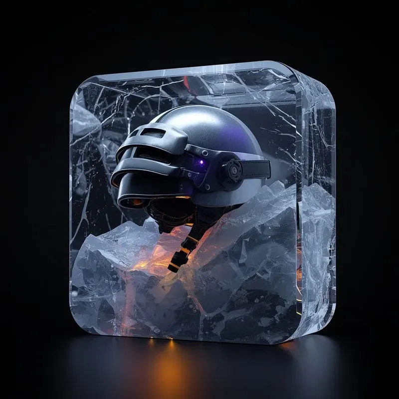 3D Ice Glacier Mobile App Logos