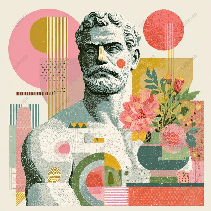 Modern Cubist Retro Portraits