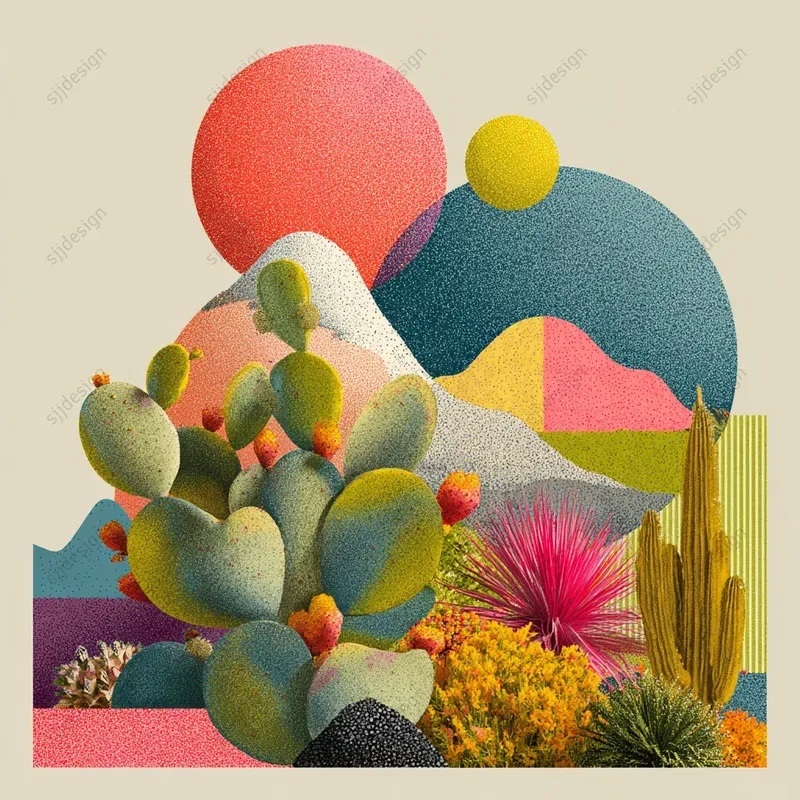Modern Cubist Retro Portraits