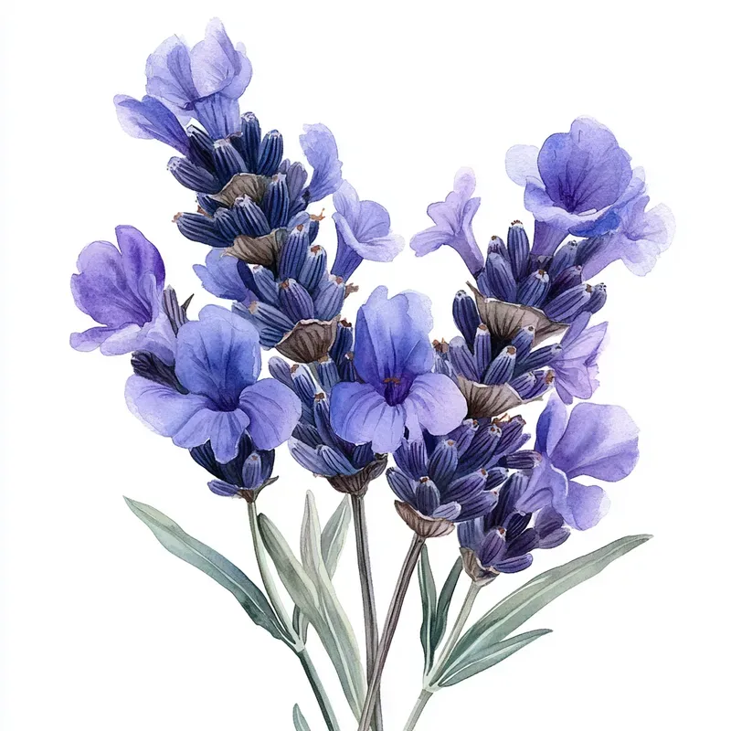 Watercolor Flowers Clipart Etsy