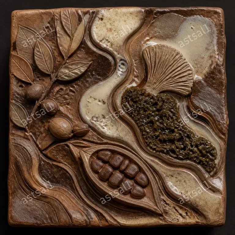 Ceramic Relief Ingredient Artworks