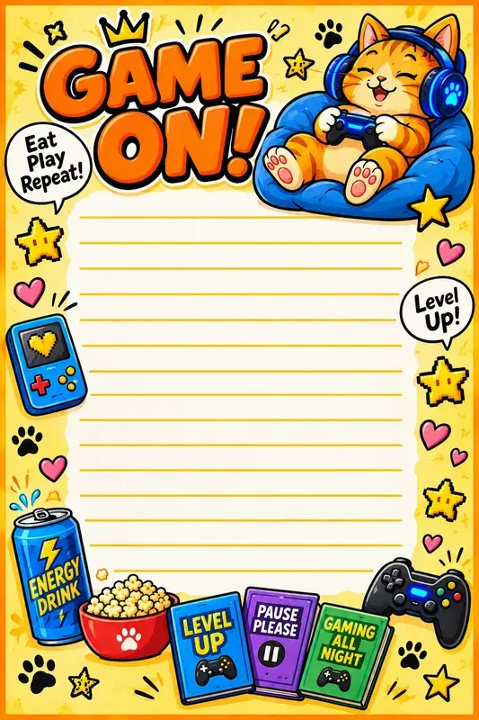 Cute Cartoon Character Writing Papers