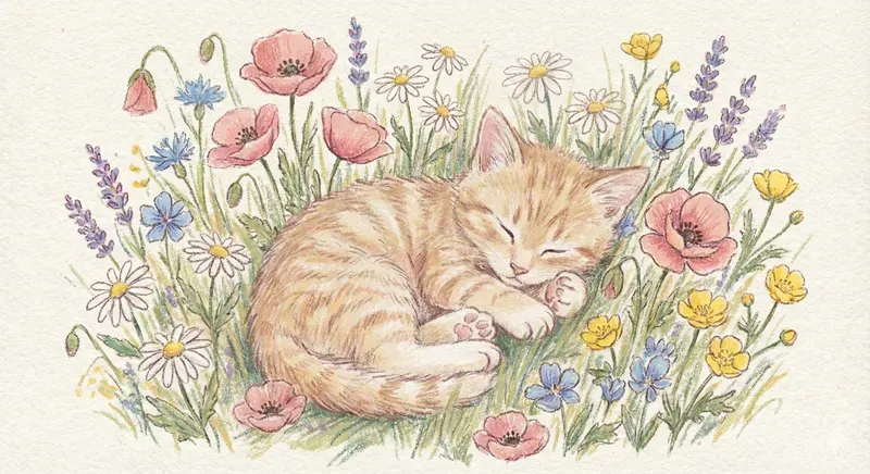 Cute Pastel Crayon Style Illustrations