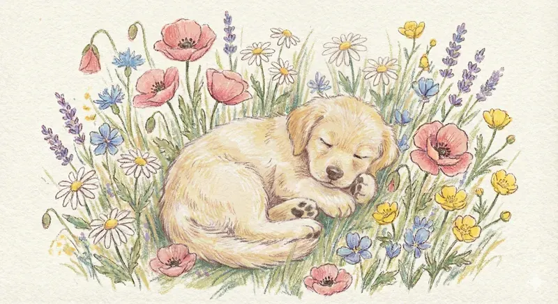 Cute Pastel Crayon Style Illustrations