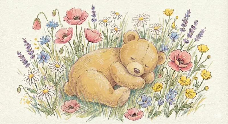 Cute Pastel Crayon Style Illustrations