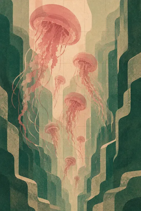 Risograph Midcentury Dream Poster Art