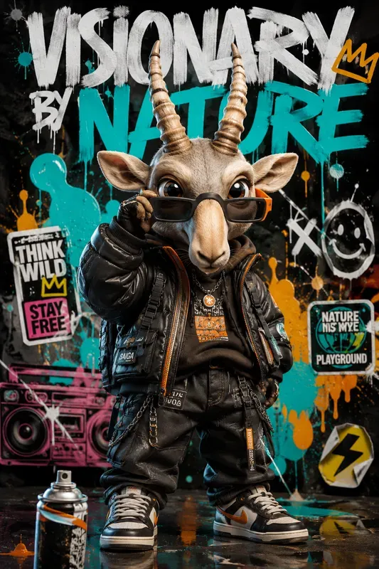 Streetwear 3D Mascot Collectible Posters