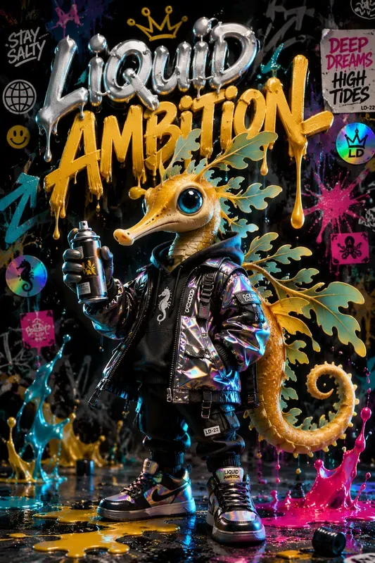 Streetwear 3D Mascot Collectible Posters