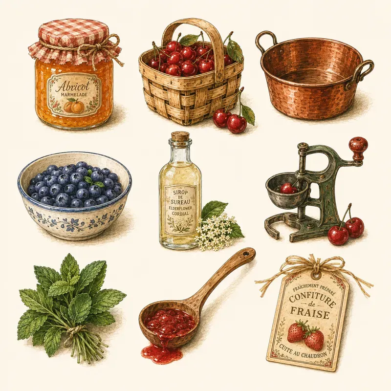 Rustic Cottagecore Kitchen Clip Art