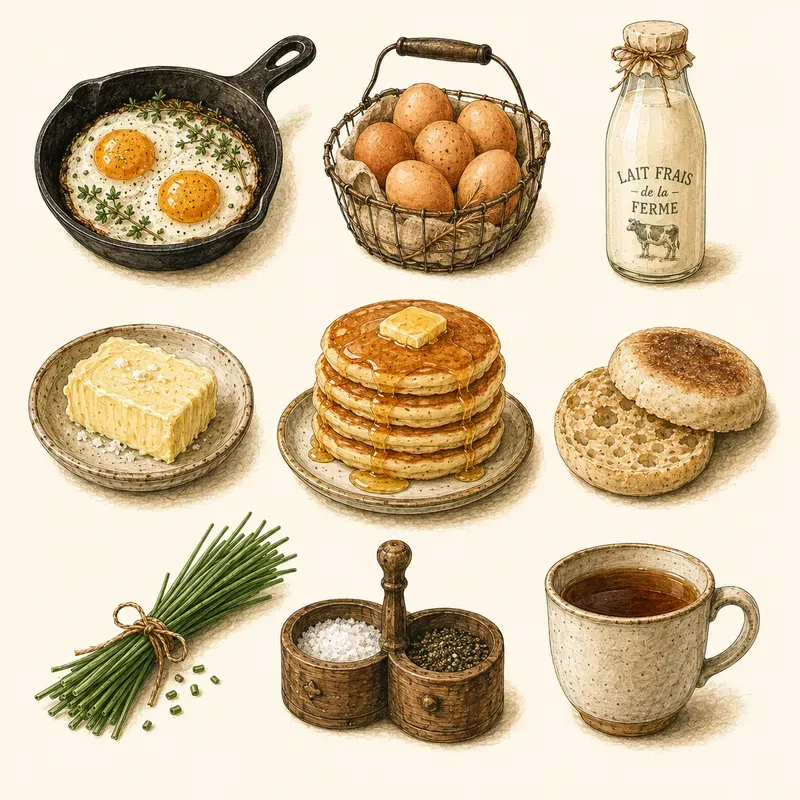 Rustic Cottagecore Kitchen Clip Art