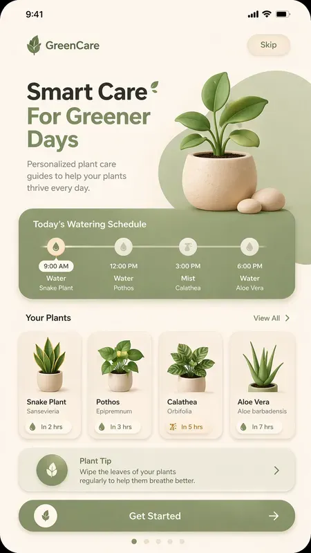 Sleek Mobile App Onboarding UIs