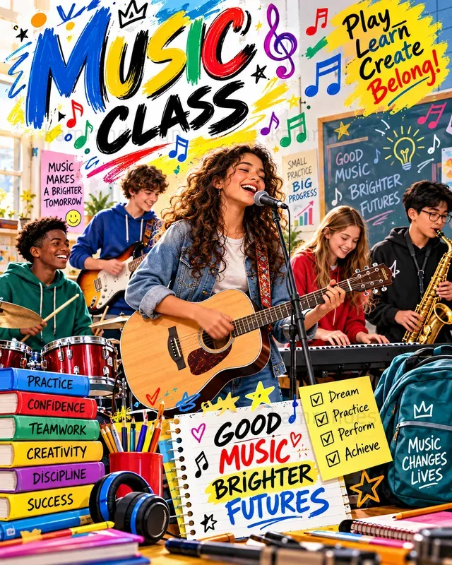 Colorful School Life Posters
