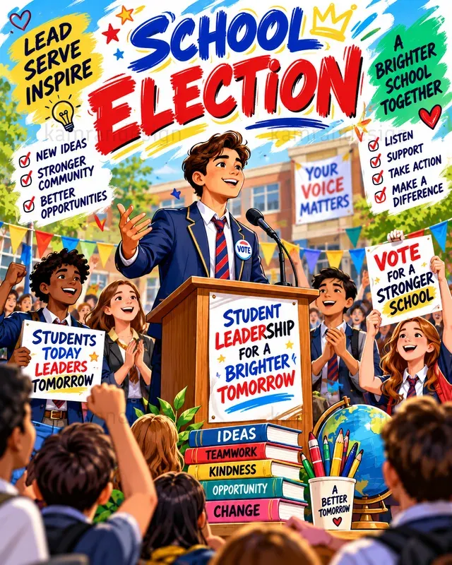Colorful School Life Posters