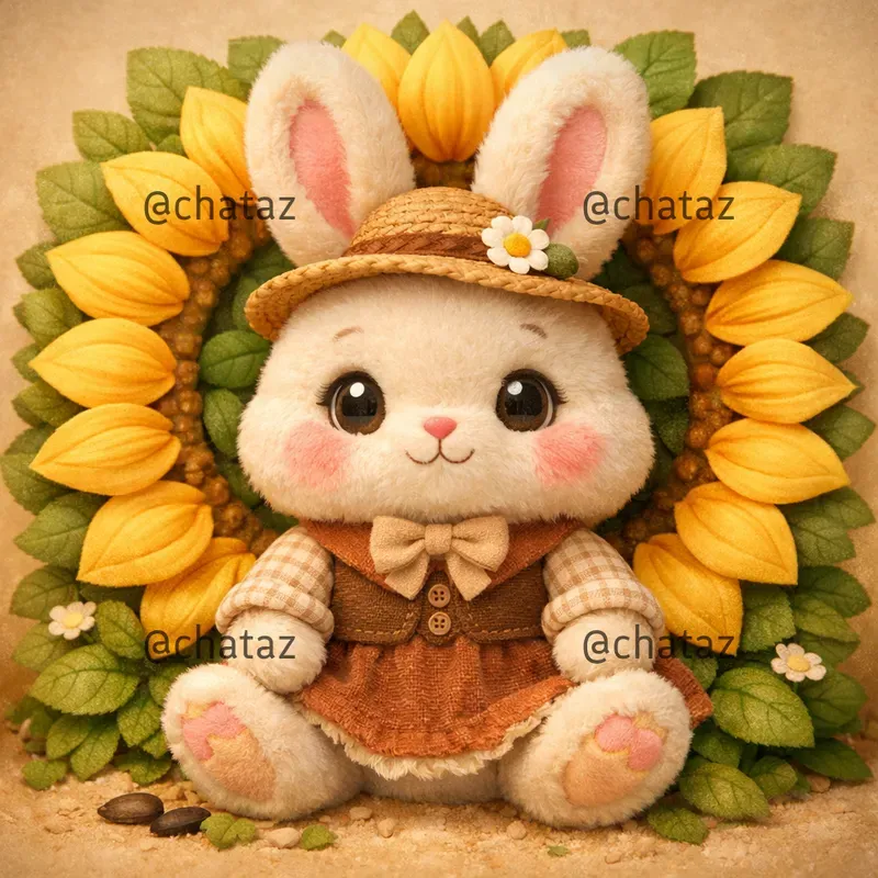 Cute Plush Animals With Floral Crowns