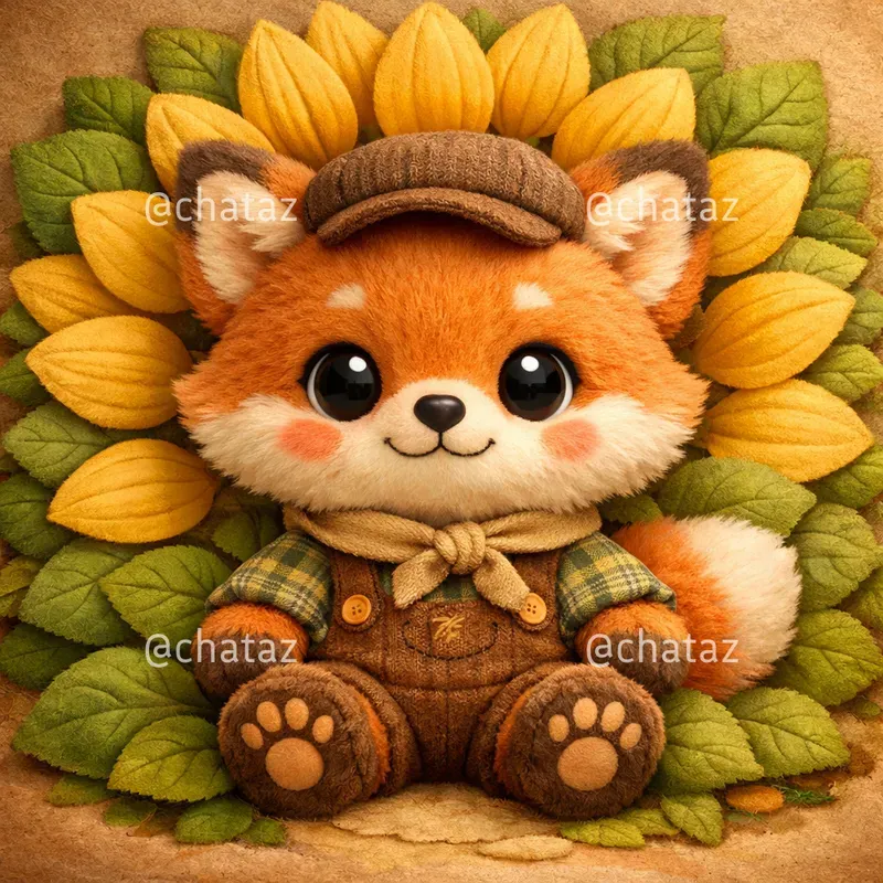 Cute Plush Animals With Floral Crowns