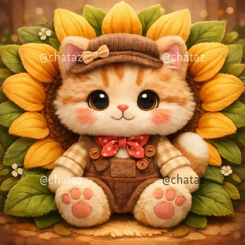 Cute Plush Animals With Floral Crowns