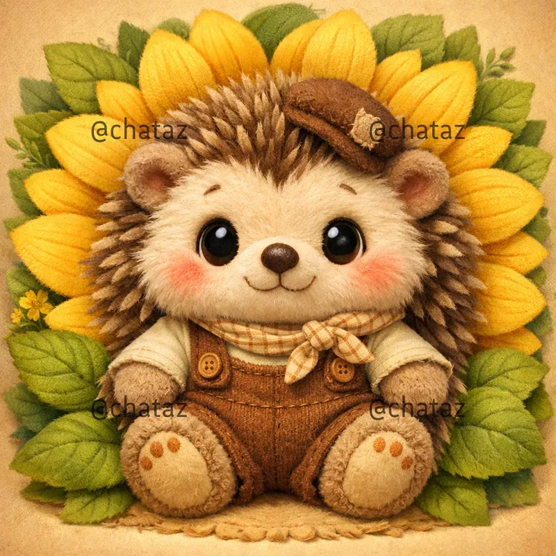 Cute Plush Animals With Floral Crowns