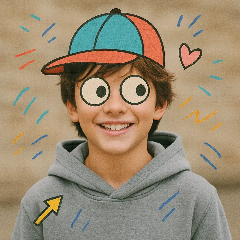 Doodle Overlay Portrait Photos