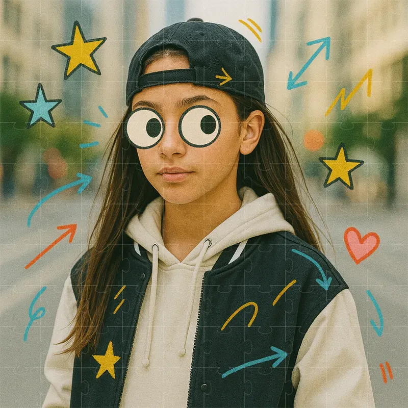 Doodle Overlay Portrait Photos