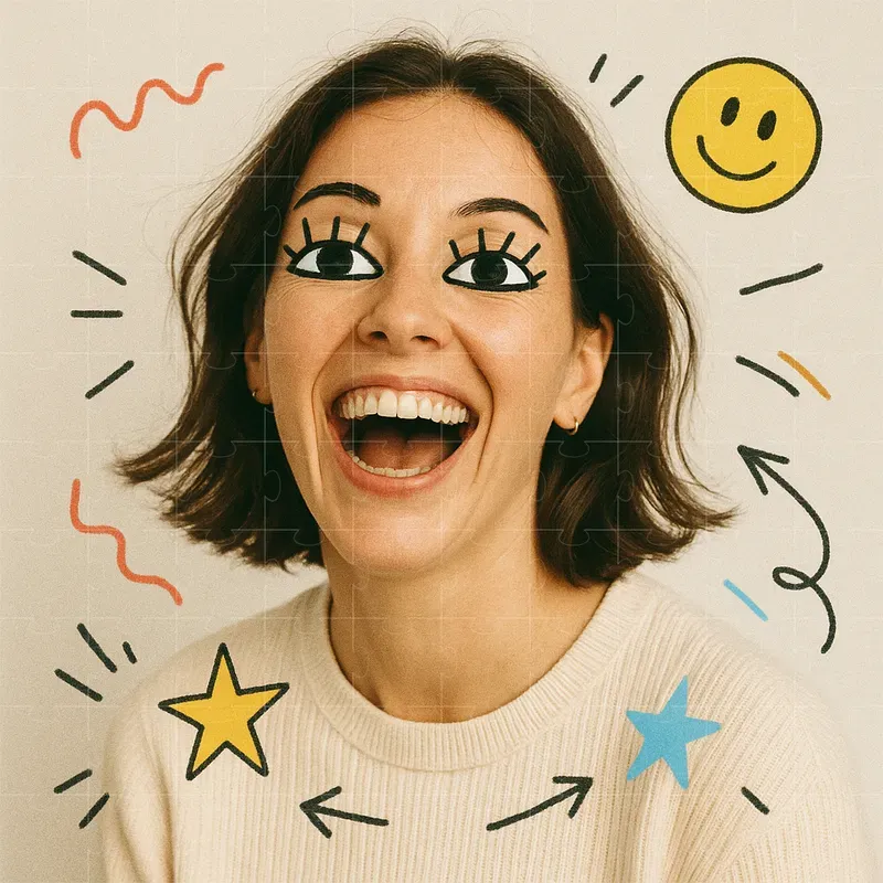 Doodle Overlay Portrait Photos