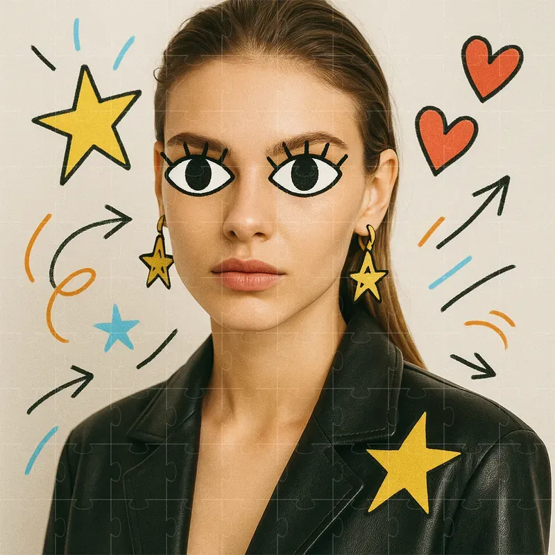 Doodle Overlay Portrait Photos