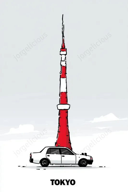 Minimal City Landmark Posters