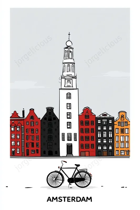 Minimal City Landmark Posters