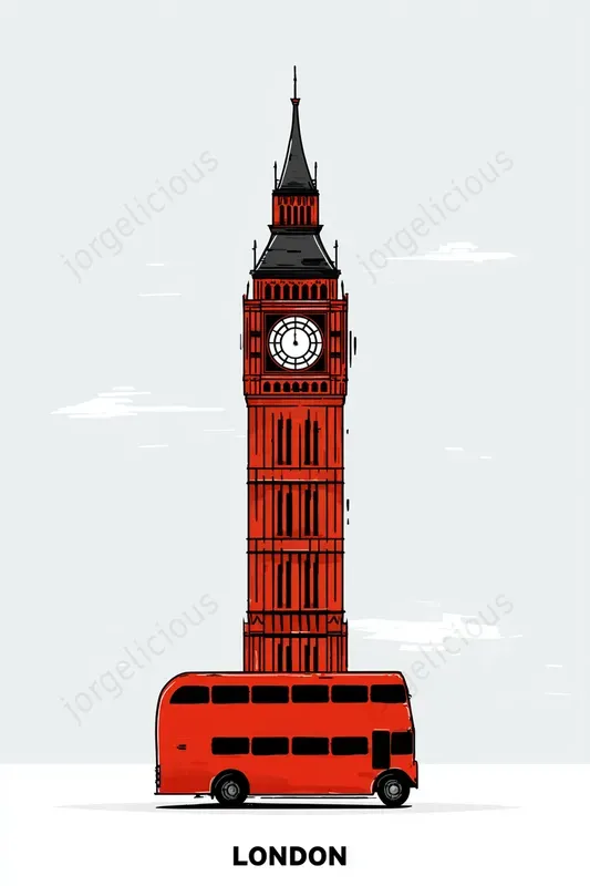 Minimal City Landmark Posters