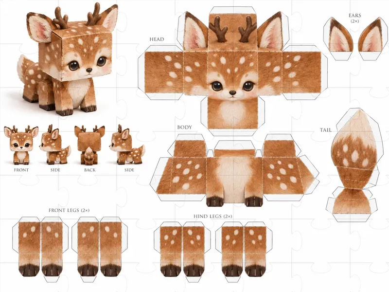 Cube Papercraft Toys