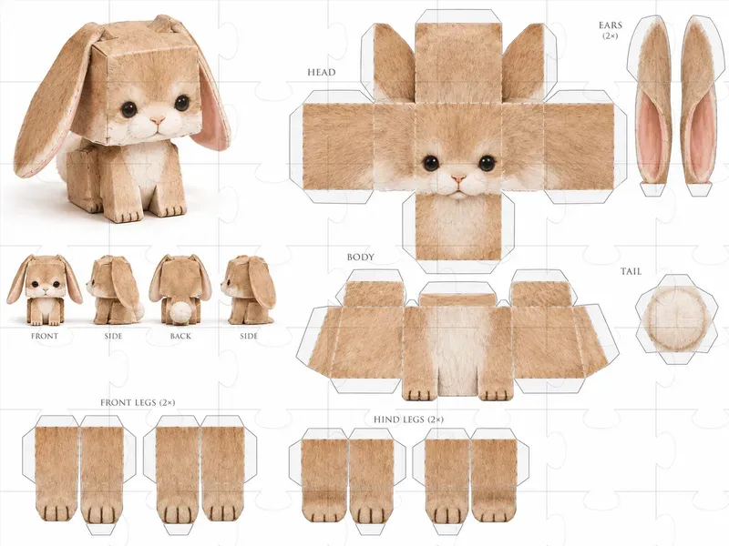 Cube Papercraft Toys