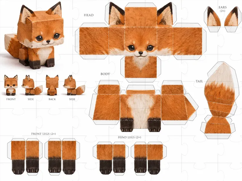 Cube Papercraft Toys