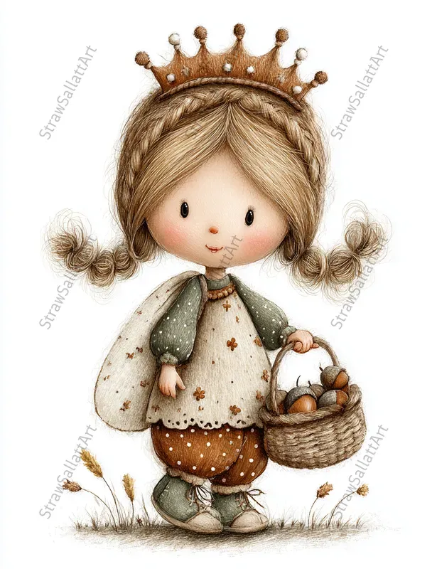 Fairytale Fall Characters Clipart Tshirts