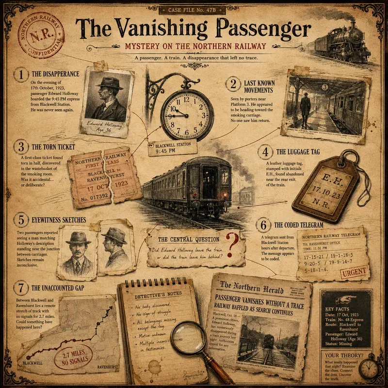 Vintage Mystery Infographic Maps