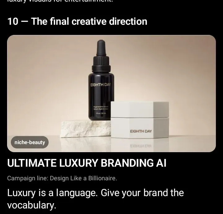 Luxury Brand Mood Boards