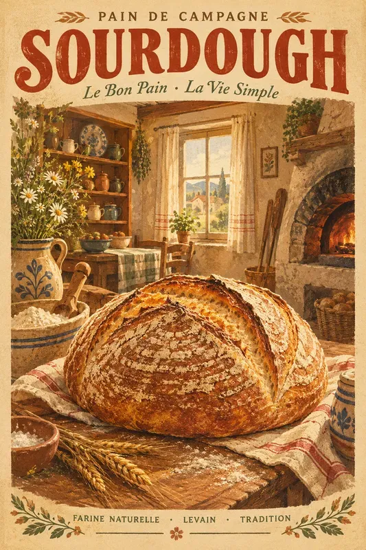 Rustic Bakery Country Kitchen Art