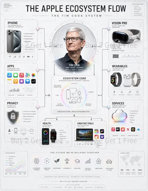 Influencer System Map Infographic Posters