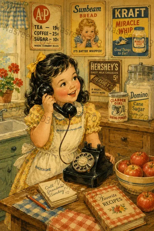 Vintage Childhood Memories Illustrations